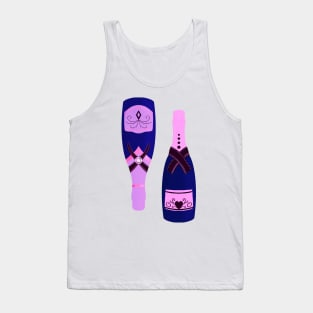 Pink and purple champagne bottles Tank Top